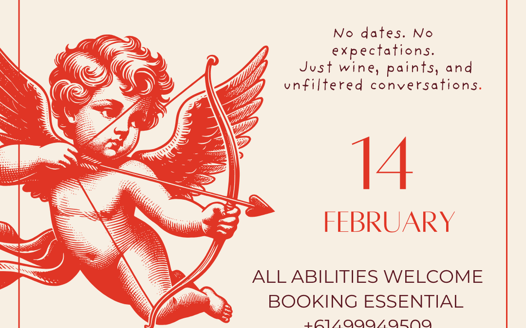 Anti-Valentines PAINT & SIP :  $80 Entry – Booking Essential – Hazel 0499949509